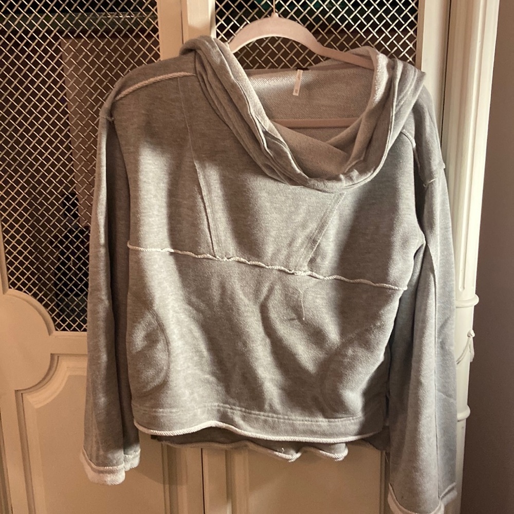 Free people over sized hood hoodie